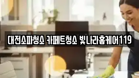 대전소파청소 카페트청소 빛나라홈케어119