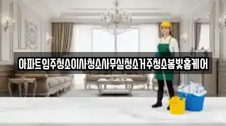 아파트입주청소이사청소사무실청소거주청소봄빛홈케어