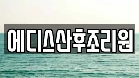 에디스산후조리원