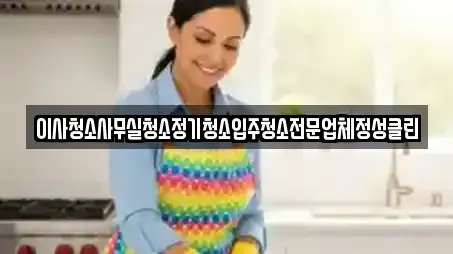 이사청소사무실청소정기청소입주청소전문업체정성클린