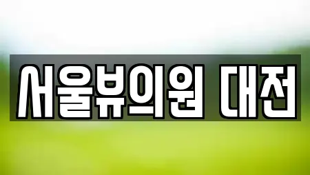 서울뷰의원 대전