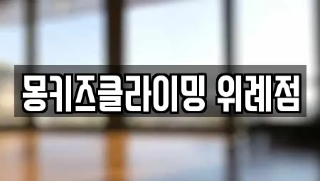 몽키즈클라이밍 위례점