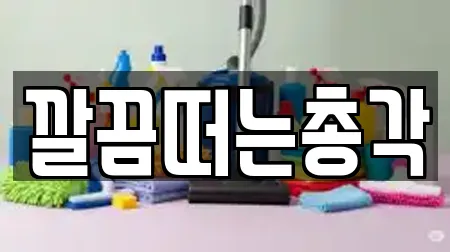 깔끔떠는총각