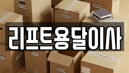 리프트용달이사
