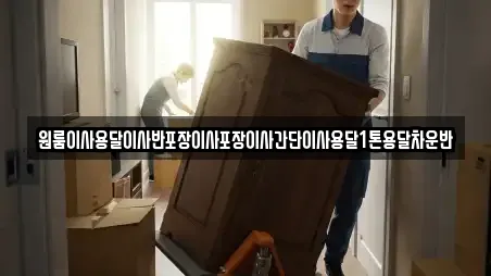 원룸이사용달이사반포장이사포장이사간단이사용달1톤용달차운반