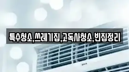 특수청소,쓰레기집,고독사청소,빈집정리