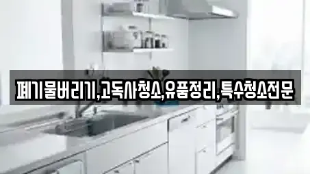 폐기물버리기,고독사청소,유품정리,특수청소전문