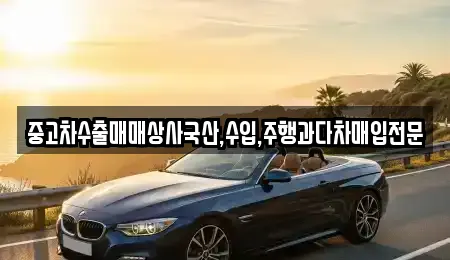 중고차수출매매상사국산,수입,주행과다차매입전문