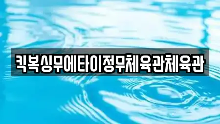 킥복싱무에타이정무체육관체육관