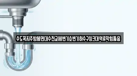 수도꼭지주방세면대수전교체변기소변기하수구싱크대역류막힘뚫음