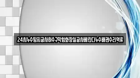 24시누수탐지공사하수구막힘화장실공사베란다누수배관수리역류