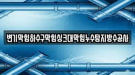 변기막힘하수구막힘싱크대막힘누수탐지방수공사