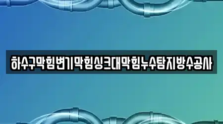 하수구막힘변기막힘싱크대막힘누수탐지방수공사