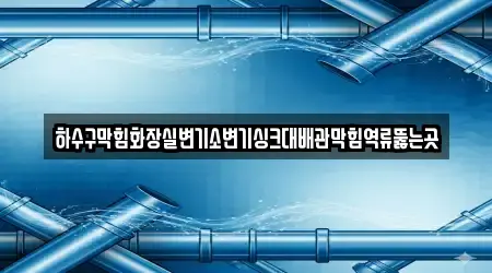 하수구막힘화장실변기소변기싱크대배관막힘역류뚫는곳