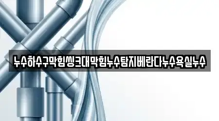누수하수구막힘씽크대막힘누수탐지베란다누수욕실누수