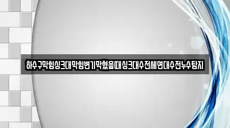 하수구막힘싱크대막힘변기막혔을때싱크대수전세면대수전누수탐지