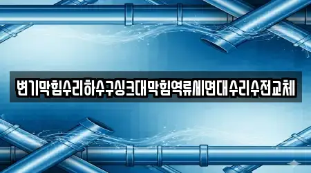 변기막힘수리하수구싱크대막힘역류세면대수리수전교체