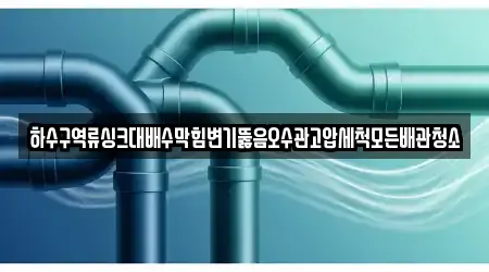 하수구역류싱크대배수막힘변기뚫음오수관고압세척모든배관청소
