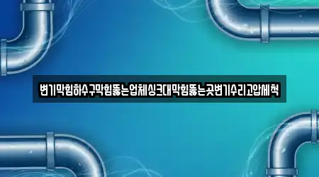 변기막힘하수구막힘뚫는업체싱크대막힘뚫는곳변기수리고압세척
