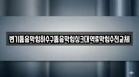 변기뚫음막힘하수구뚫음막힘싱크대역류막힘수전교체