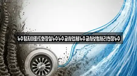 누수탐지아파트화장실누수누수공사업체누수공사보험처리천장누수