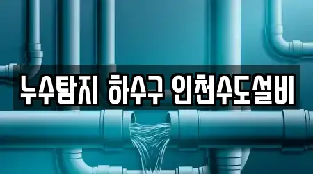 누수탐지 하수구 인천수도설비