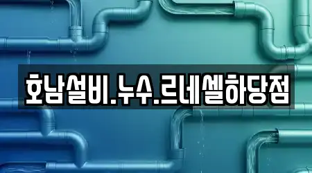 호남설비.누수.르네셀하당점