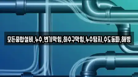 모든종합설비,누수,변기막힘,하수구막힘,누수탐지,수도동파,해빙