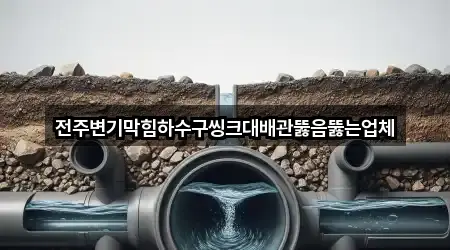 전주변기막힘하수구씽크대배관뚫음뚫는업체