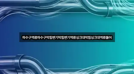하수구역류하수구막힘변기막힘변기역류싱크대막힘싱크대역류뚫어