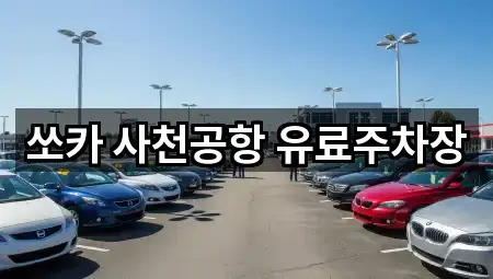 쏘카 사천공항 유료주차장