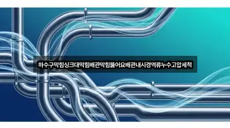 하수구막힘싱크대막힘배관막힘뚫어요배관내시경역류누수고압세척