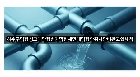 하수구막힘싱크대막힘변기막힘세면대막힘악취차단배관고압세척