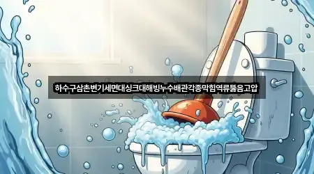 하수구삼촌변기세면대싱크대해빙누수배관각종막힘역류뚫음고압