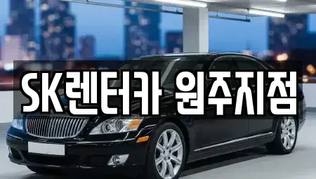 강원특별자치도 원주시 흥업면 장기렌트카 전문 SK렌터카 원주지점