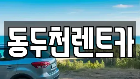 경기 양주시 은현면 렌트카 전문 동두천렌트카