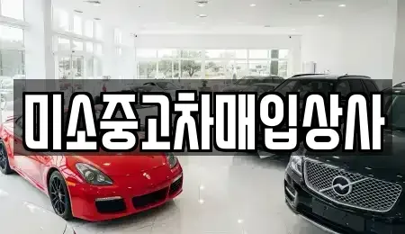 경기 양평군 강상면 중고차매입 전문 미소중고차매입상사