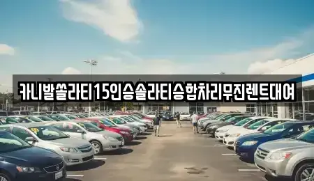 경기 용인시 처인구 삼가동 렌트카 전문 카니발쏠라티15인승솔라티승합차리무진렌트대여