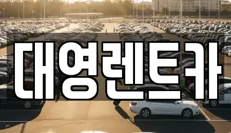 경기도 고양시 덕양구 삼송동 장기렌트카 전문 대영렌트카