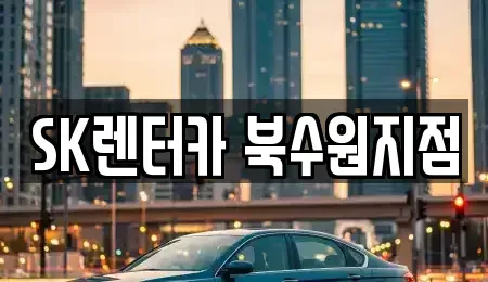 경기도 수원시 장안구 정자동 장기렌트카 전문 SK렌터카 북수원지점