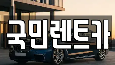 경기도 안양시 동안구 관양동 렌트카 전문 국민렌트카