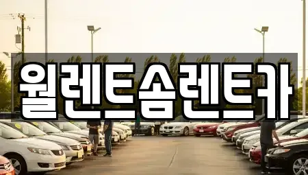 경기도 파주시 당하동 렌트카 전문 월렌트솜렌트카