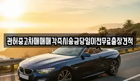 경기도 파주시 당하동 중고차매매 전문 관허중고차매매매각즉시송금당일이전무료출장견적