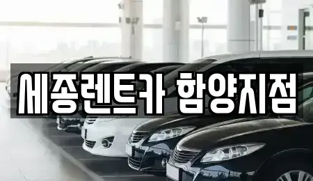 경남 거창군 렌트카 전문 세종렌트카 함양지점