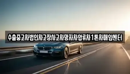 경남 김해시 삼방동 중고차매매 전문 수출중고차법인차고장사고차망자차압류차1톤차매입센터