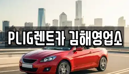 경남 창원시 의창구 대산면 렌트카 전문 PLIG렌트카 김해영업소