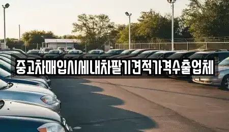 경북 구미시 중고차매입 전문 중고차매입시세내차팔기견적가격수출업체
