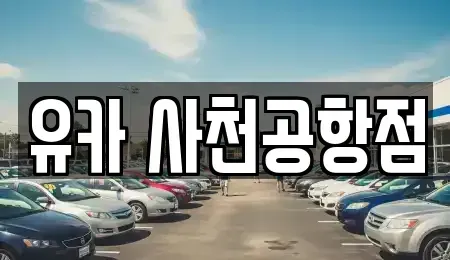 경상남도 사천시 사천읍 렌트카 전문 유카 사천공항점