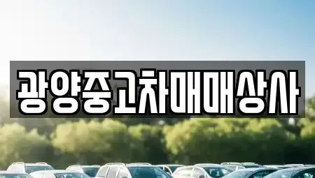 경상남도 사천시 사천읍 중고차 전문 광양중고차매매상사