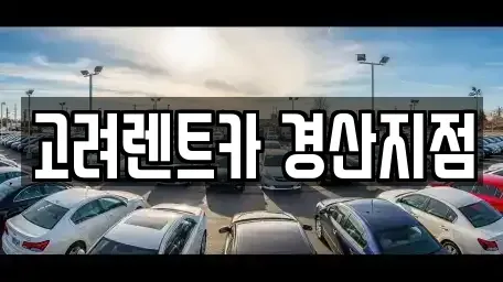 경상북도 경산시 삼남동 렌트카 전문 고려렌트카 경산지점